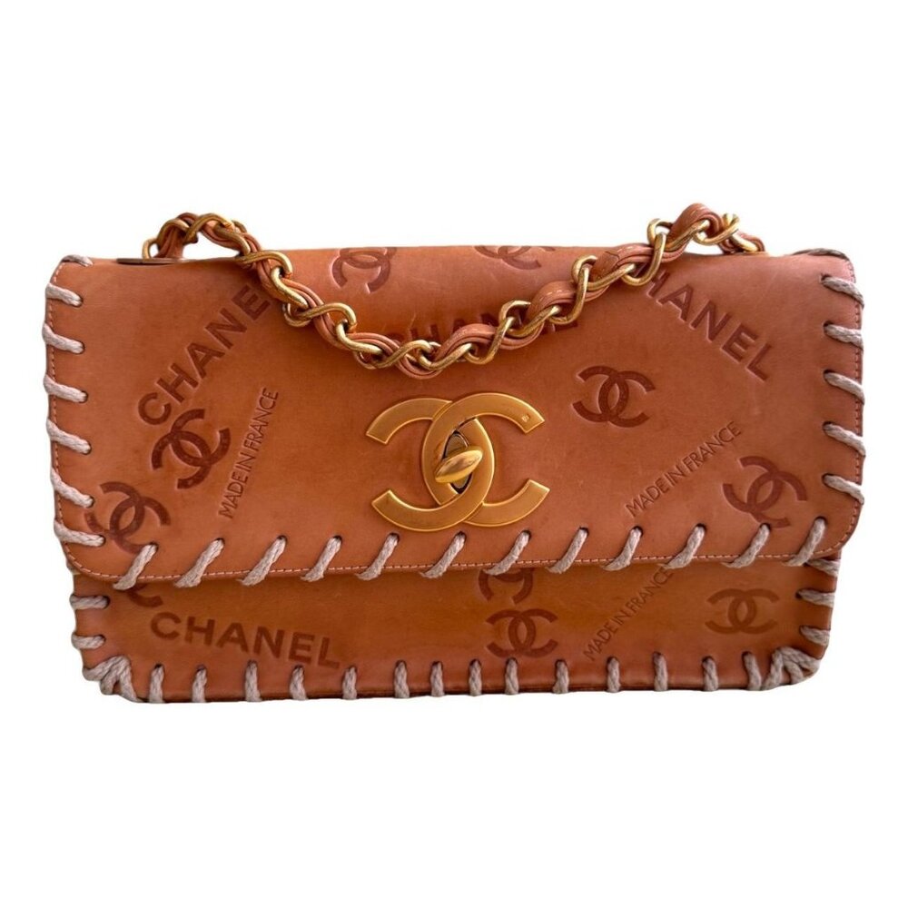 Chanel Whip Stitch Logo Flap